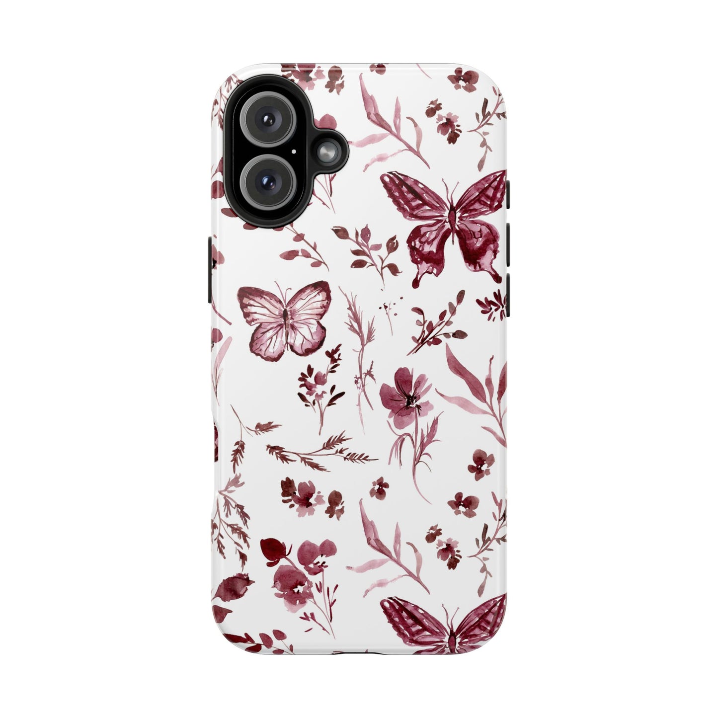 Monochrome Butterfly Phone Case