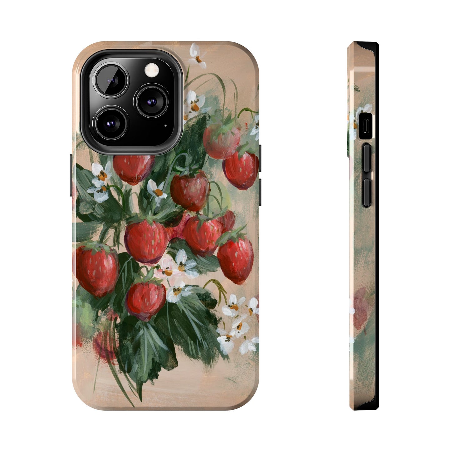 Moody Strawberries Phone Case