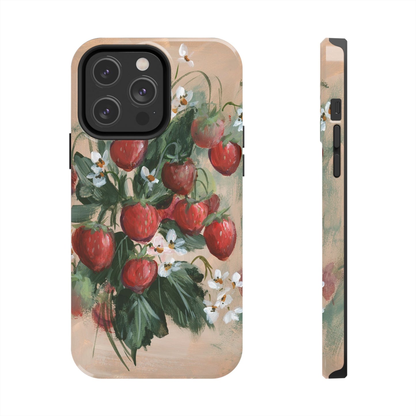 Moody Strawberries Phone Case
