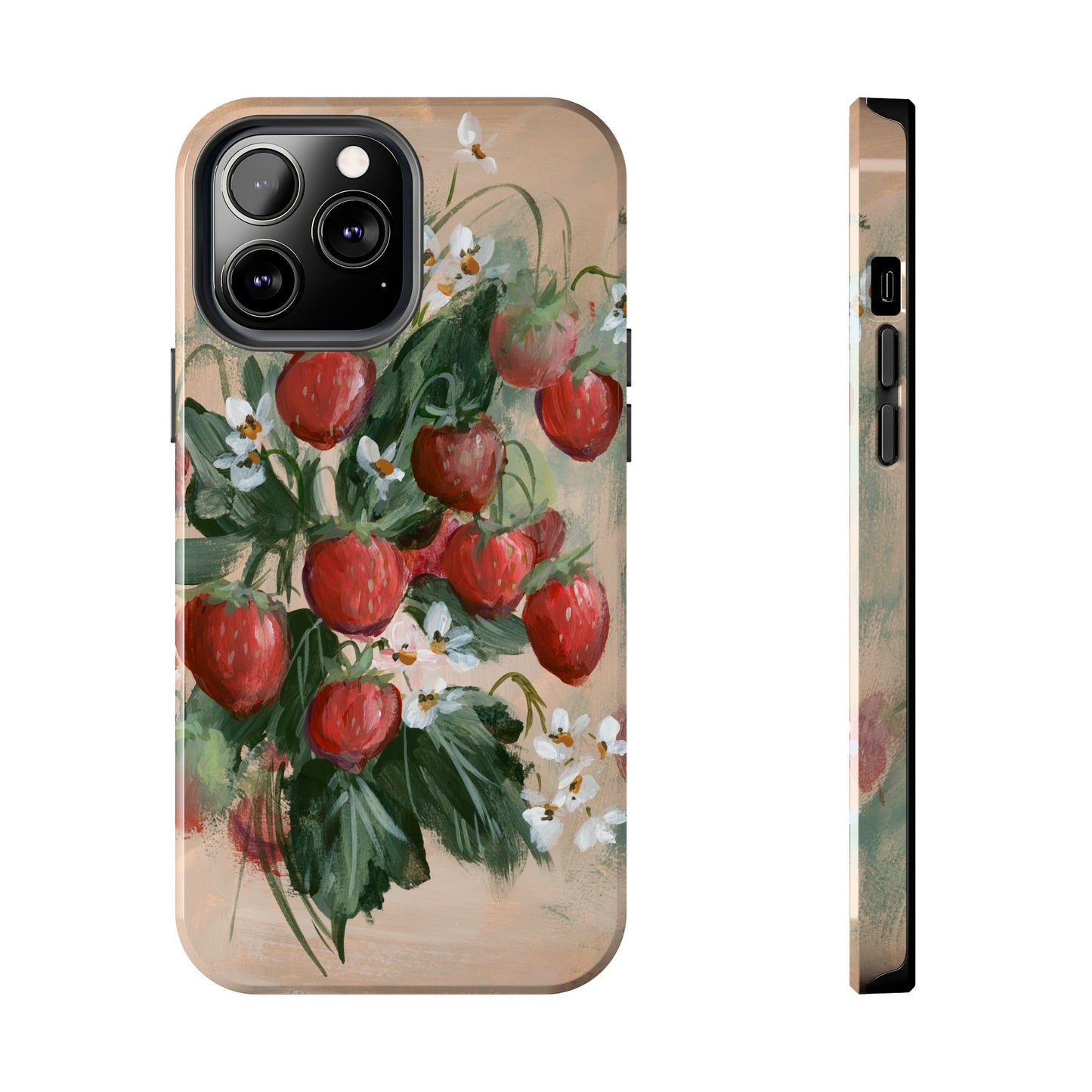 Moody Strawberries Phone Case