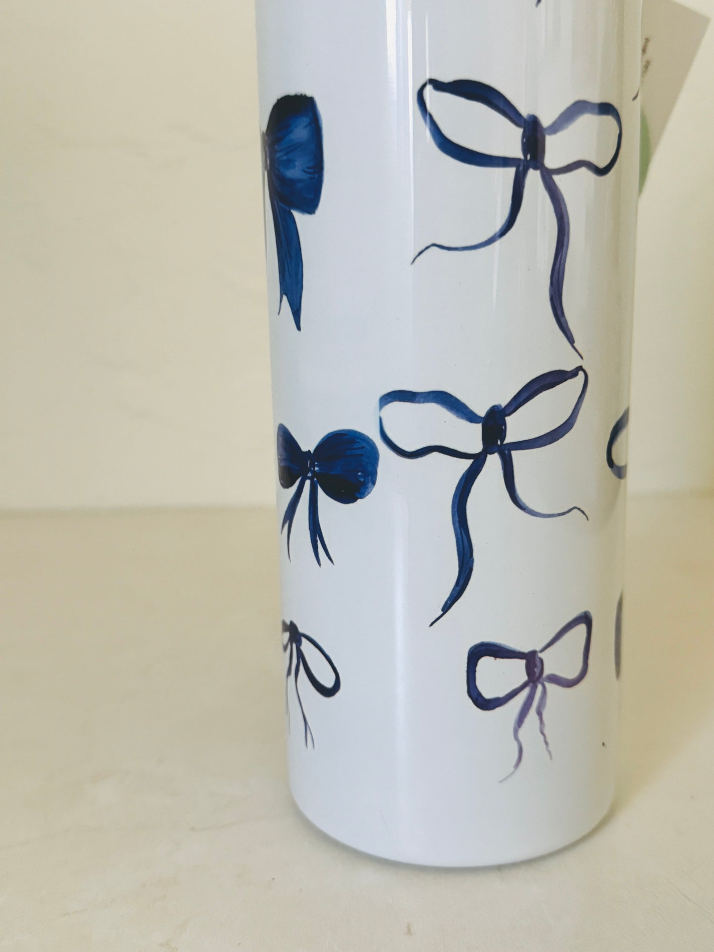 Blue Bow Stainless Steel Tumbler