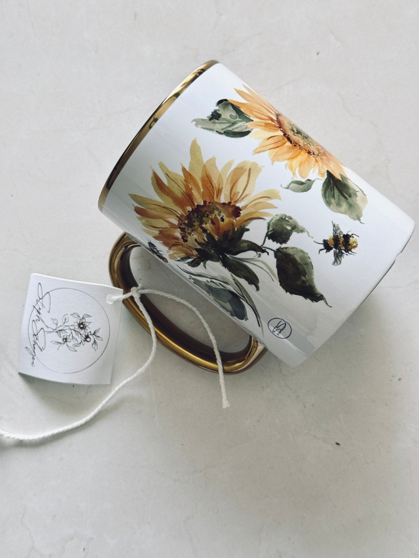 Sunflower and Bees Mug