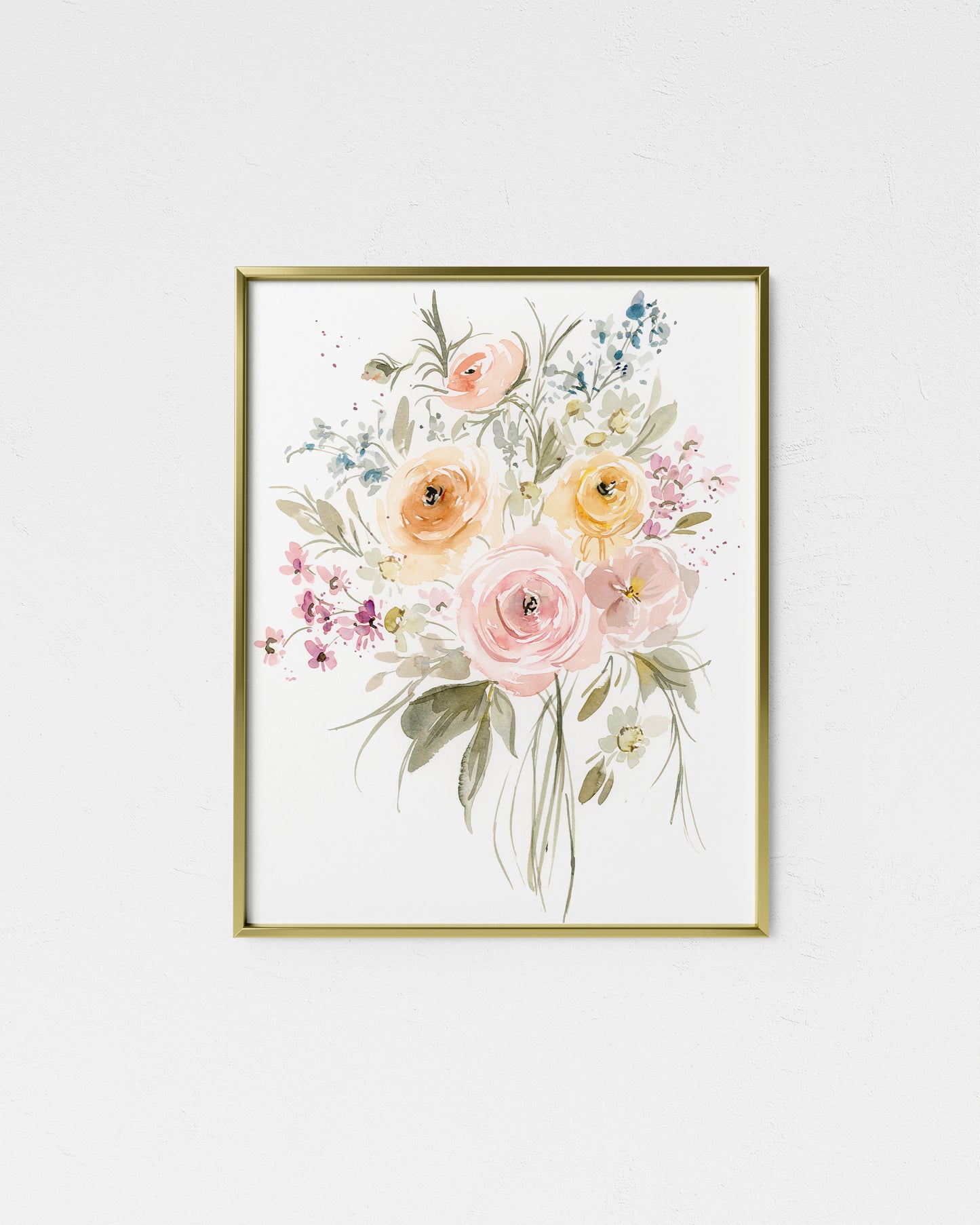 Ranunculus Plus Bouquet Giclee Print