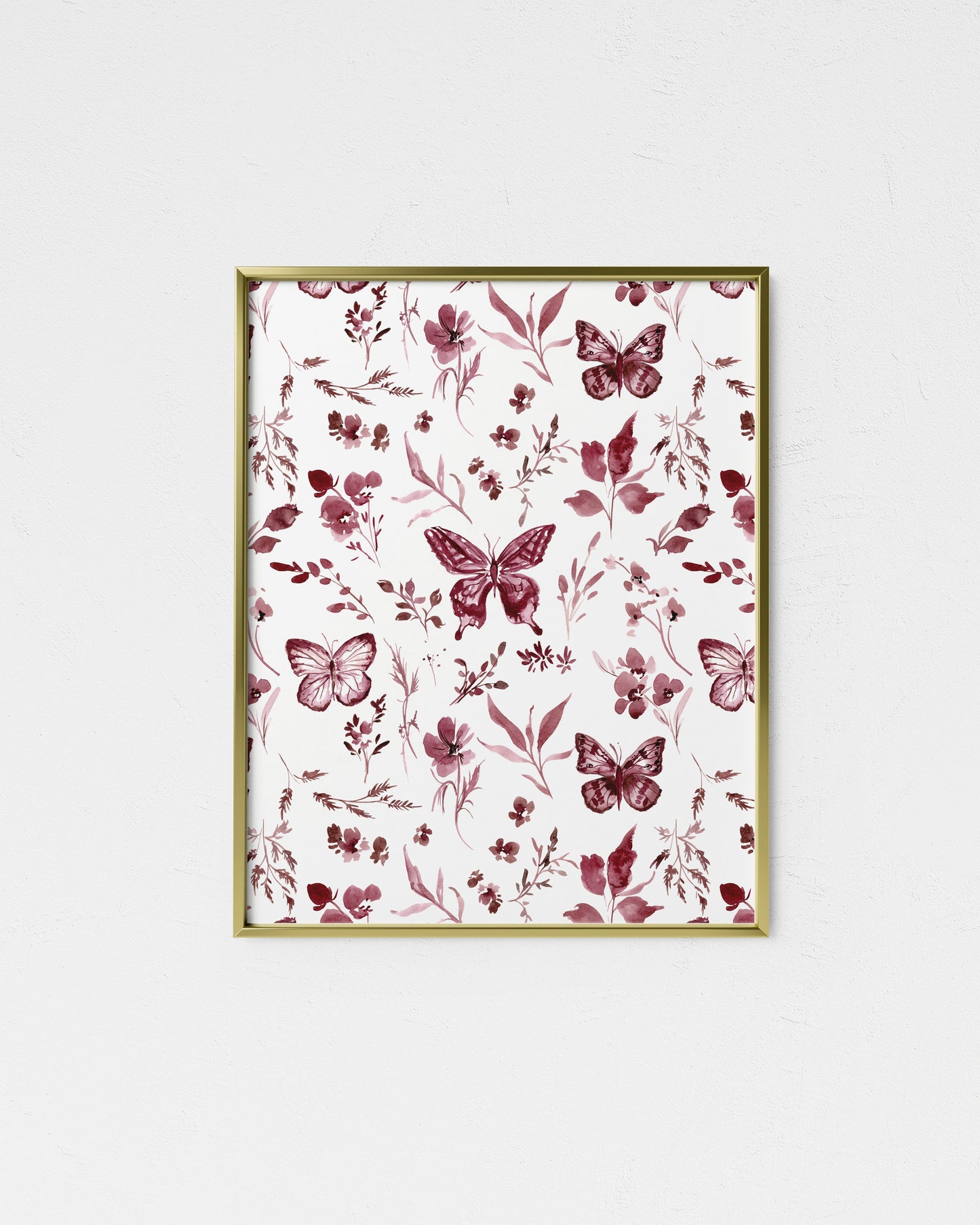 Monochrome Butterfly Print
