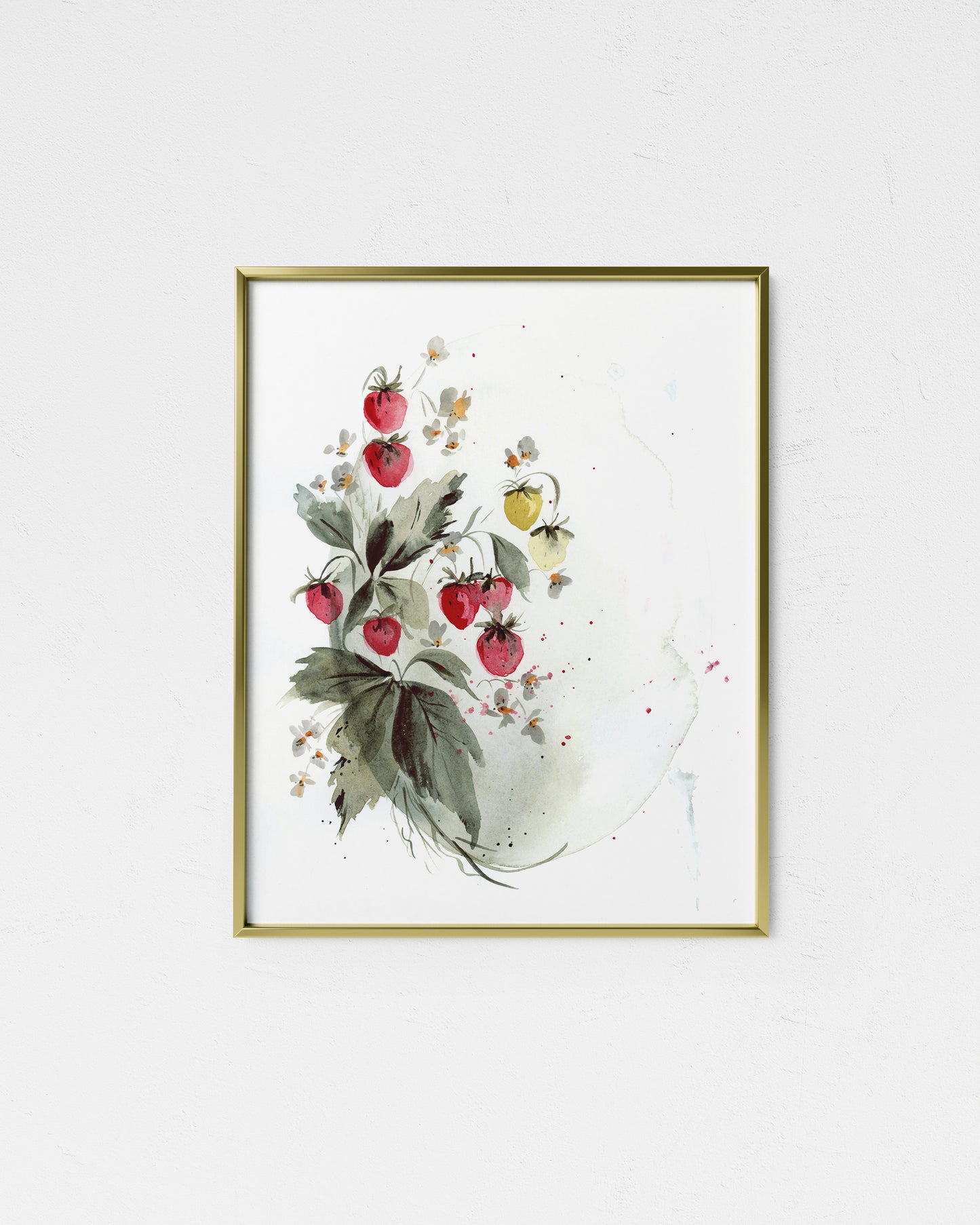 Strawberry Plant Giclee Print