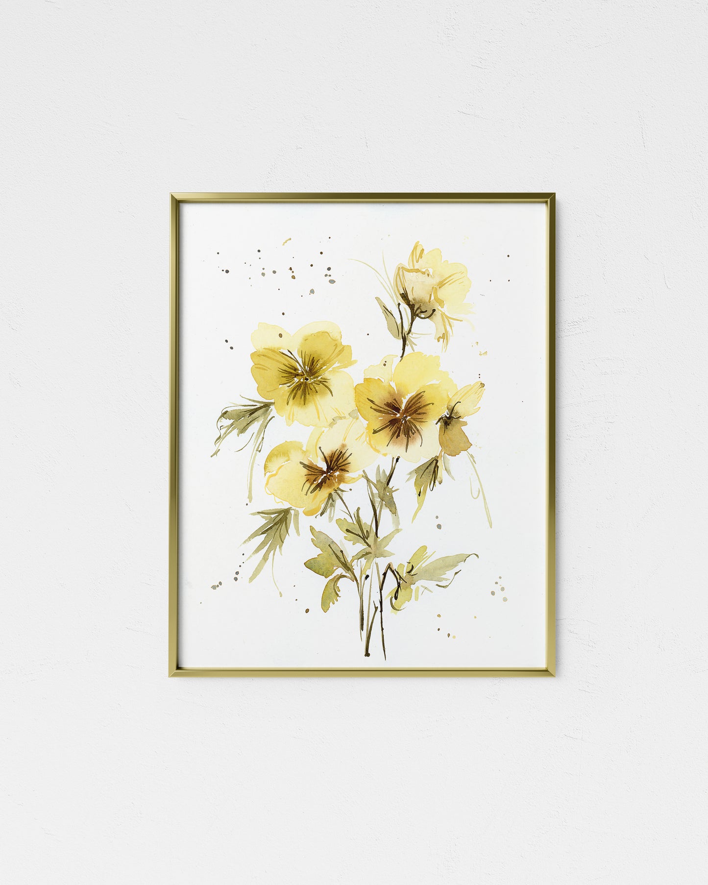 Yellow Pansies Giclee Print