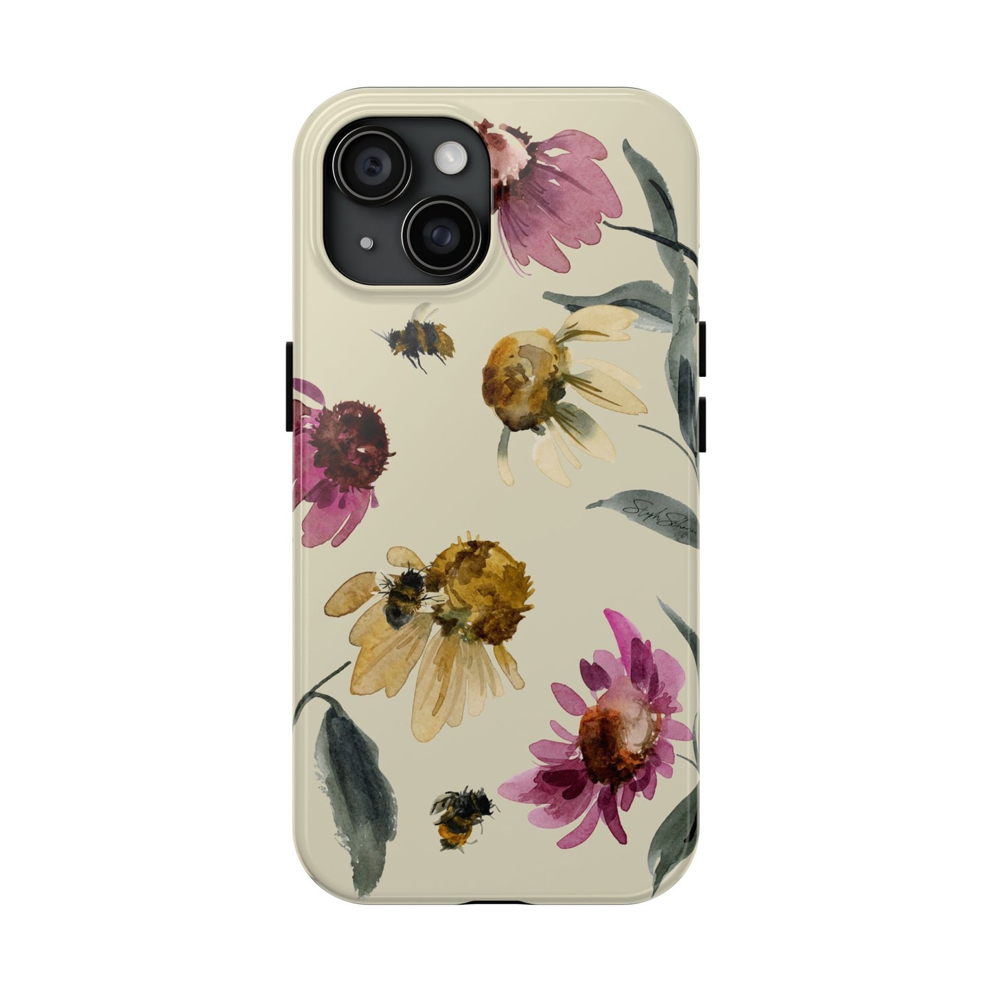 Bumblebee Echinacea Phone Case