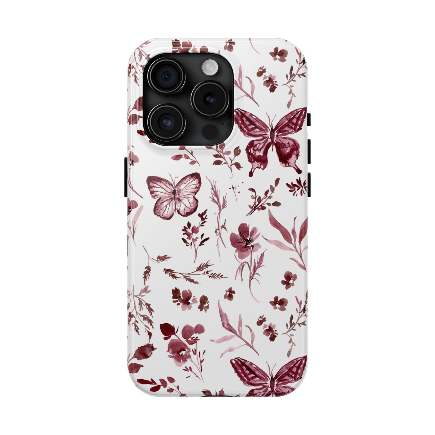 Monochrome Butterfly Phone Case