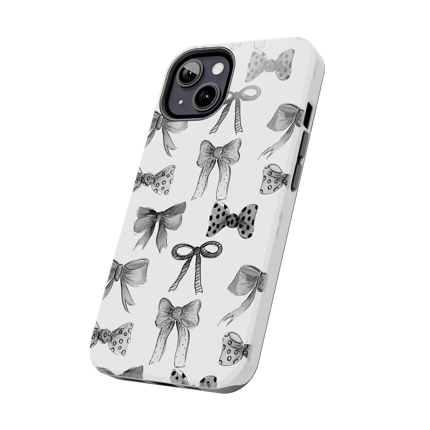 Black and White Bows Phone Case