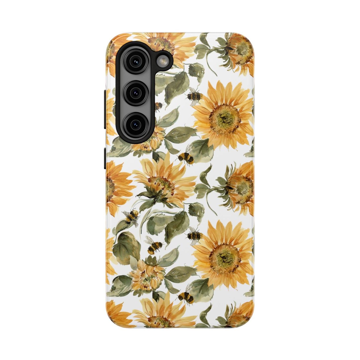 Sunflowers and Bees Phone Case