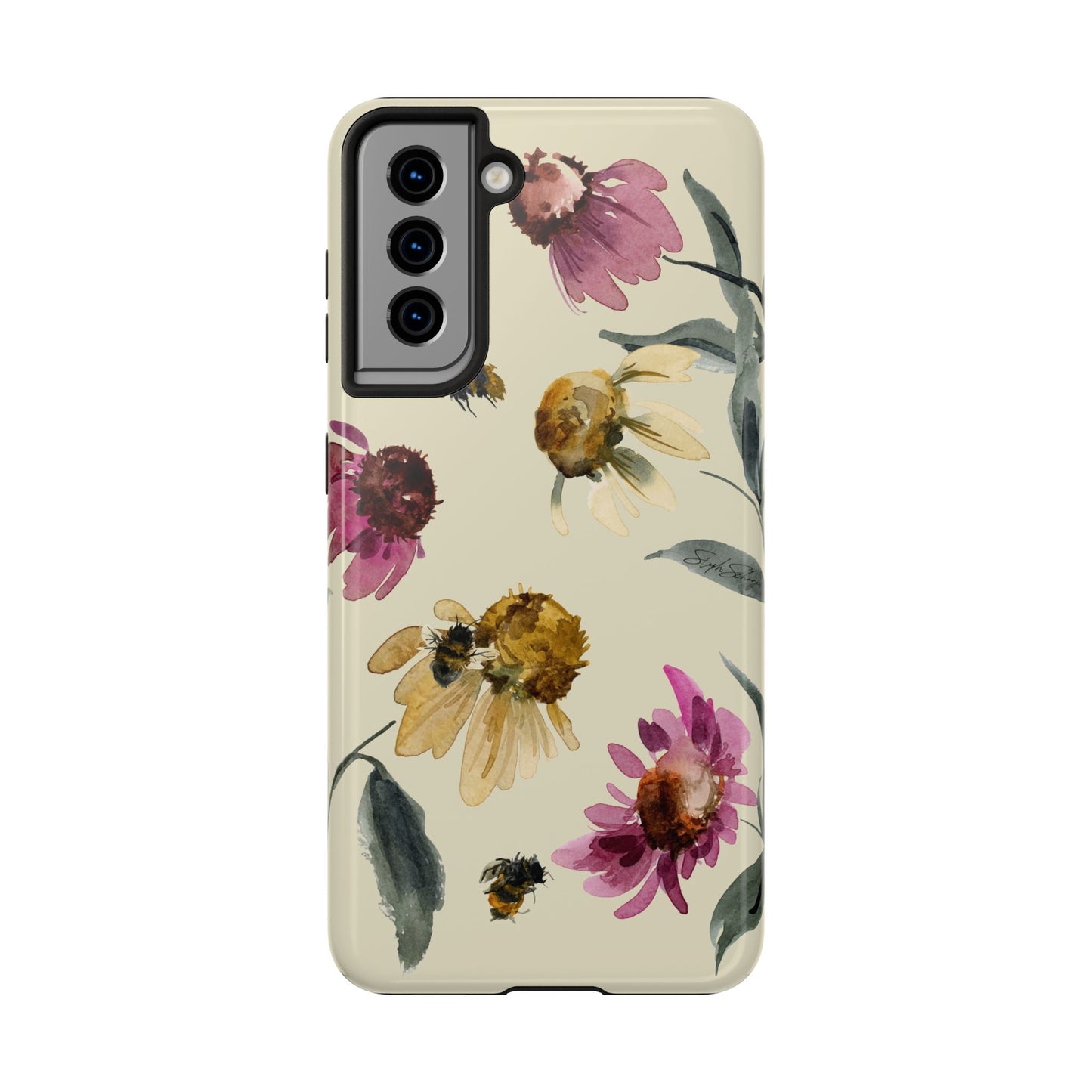 Bumblebee Echinacea Phone Case