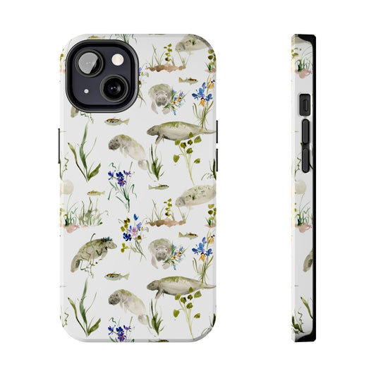 Whimsical Manatees Phone Case