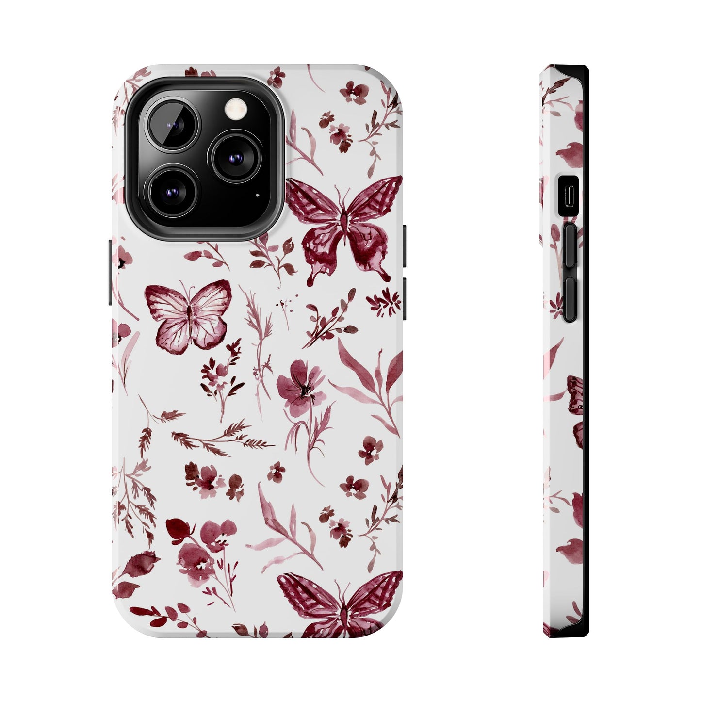 Monochrome Butterfly Phone Case