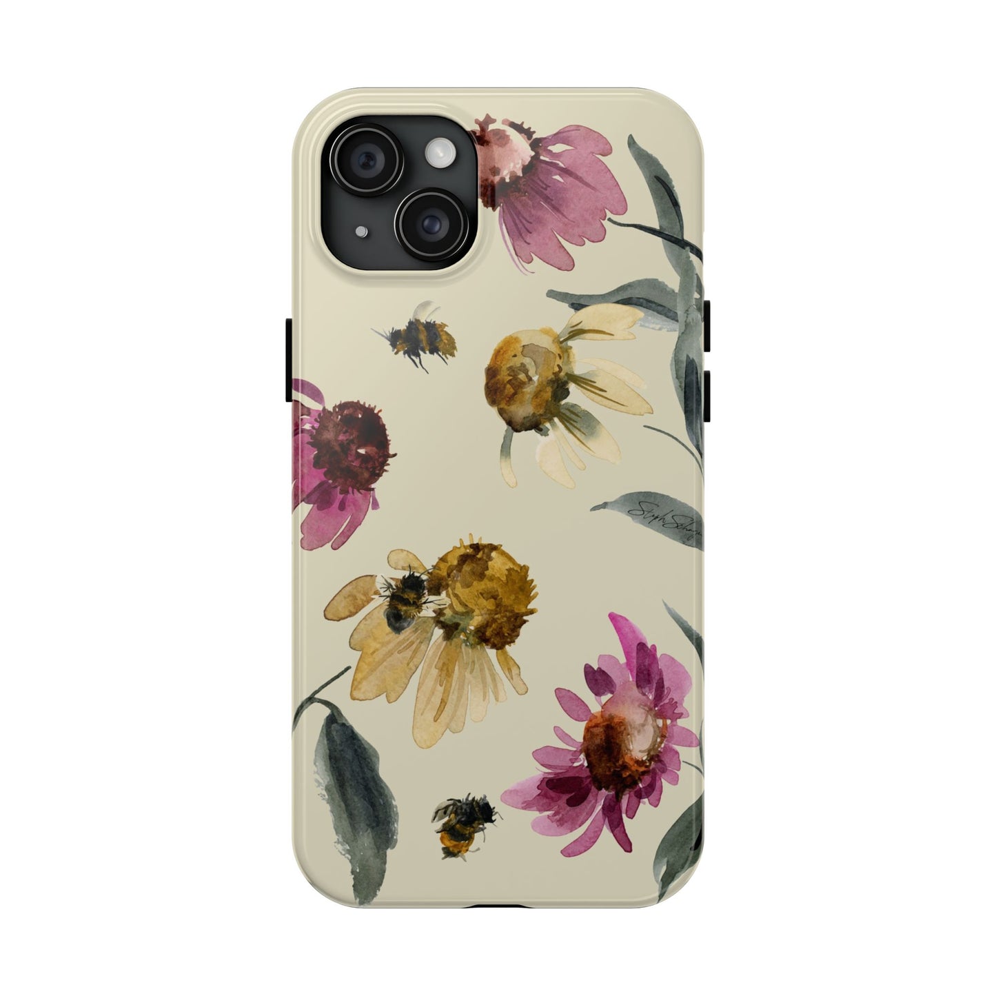 Bumblebee Echinacea Phone Case