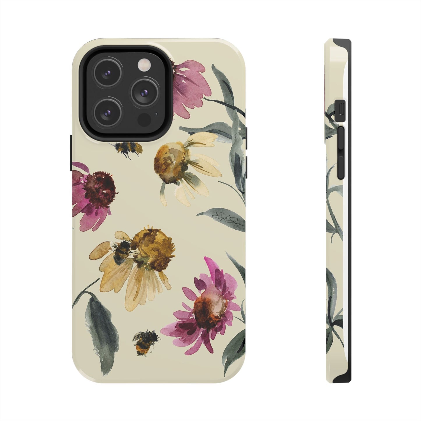 Bumblebee Echinacea Phone Case