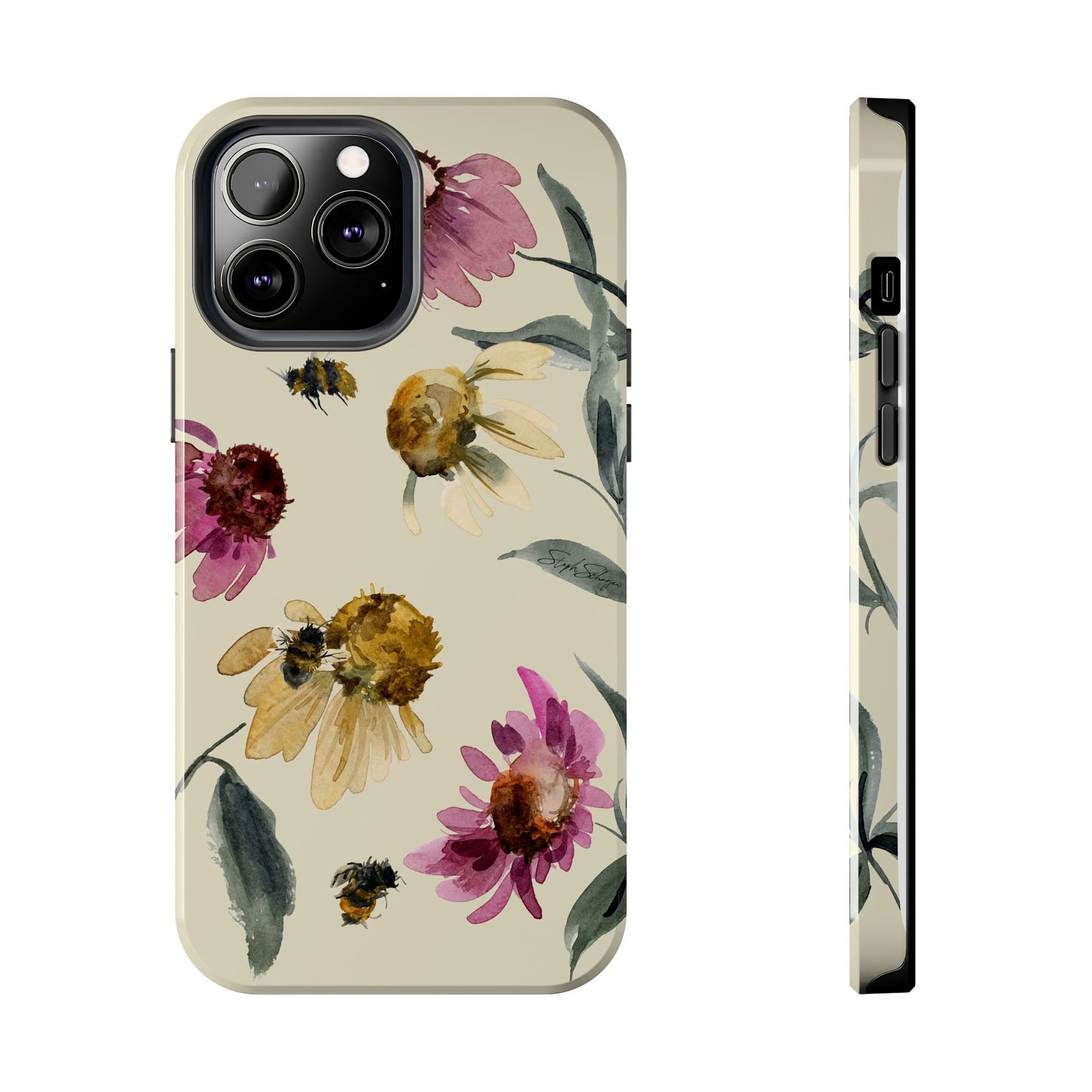 Bumblebee Echinacea Phone Case