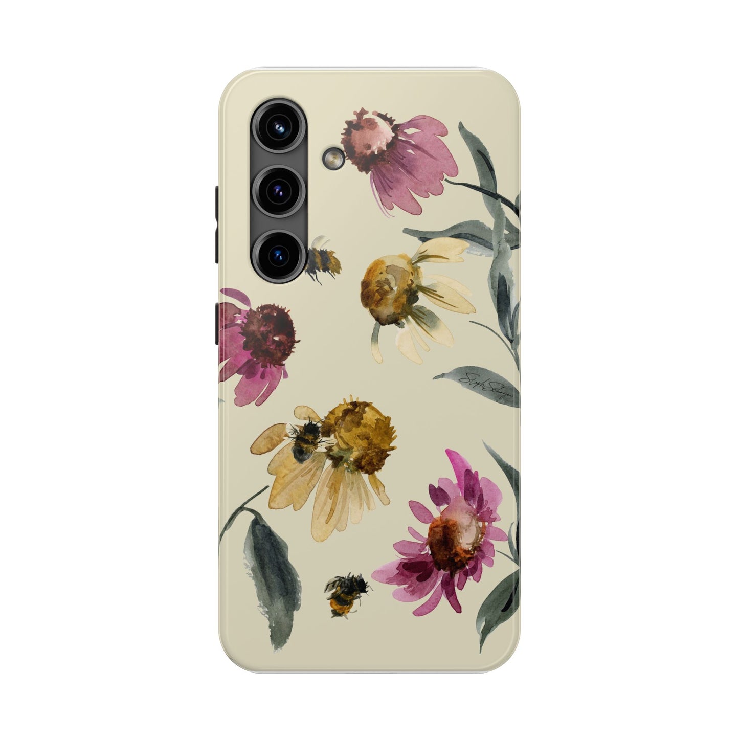 Bumblebee Echinacea Phone Case