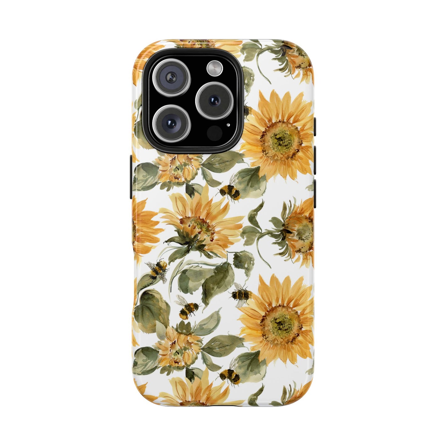 Sunflowers and Bees Phone Case