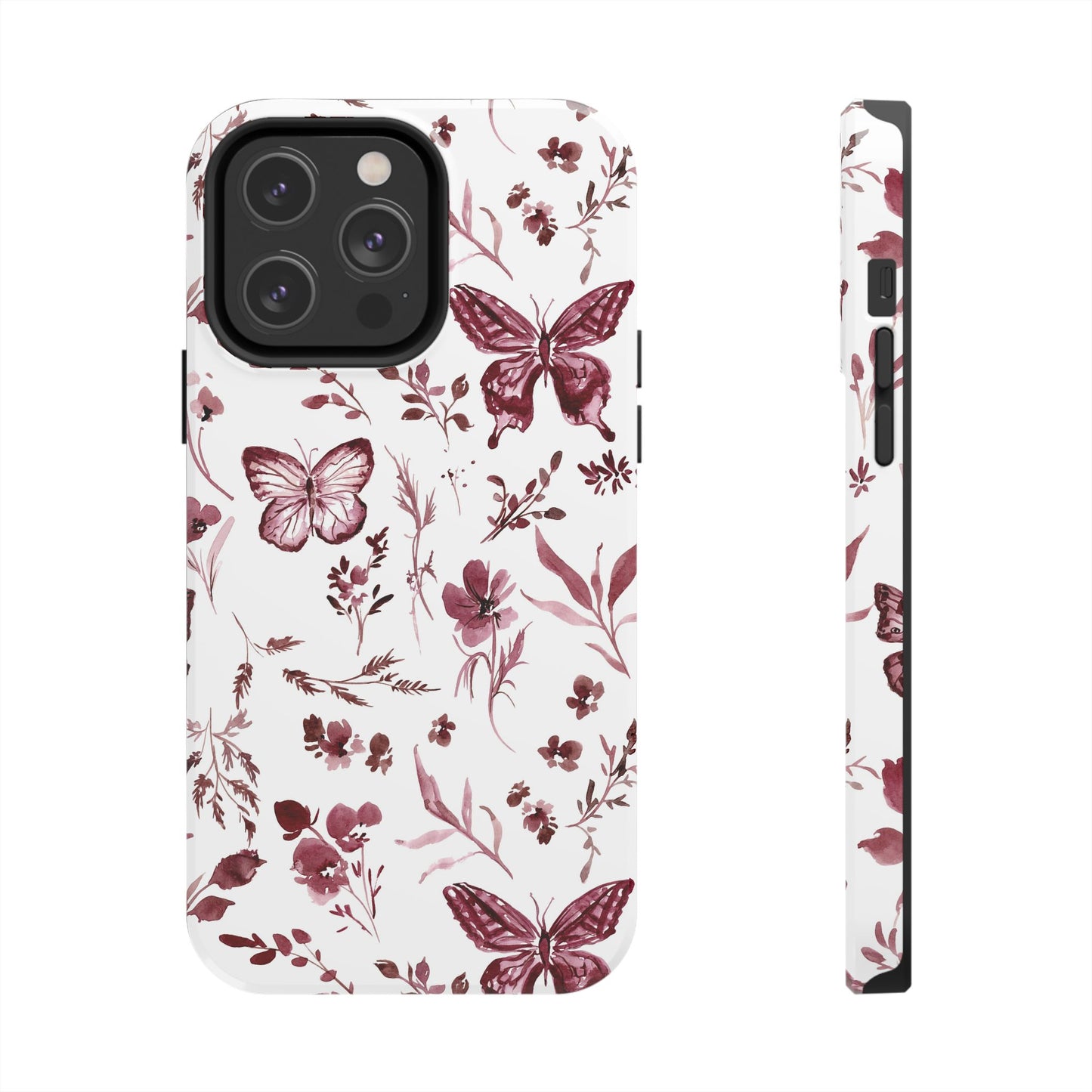 Monochrome Butterfly Phone Case