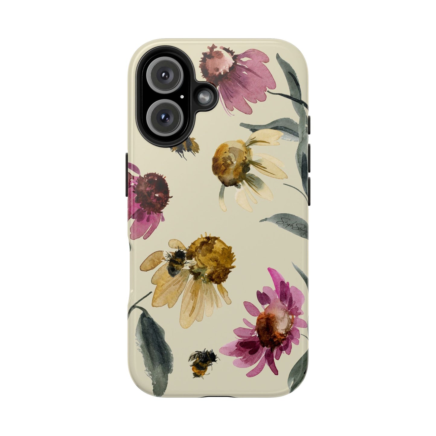 Bumblebee Echinacea Phone Case