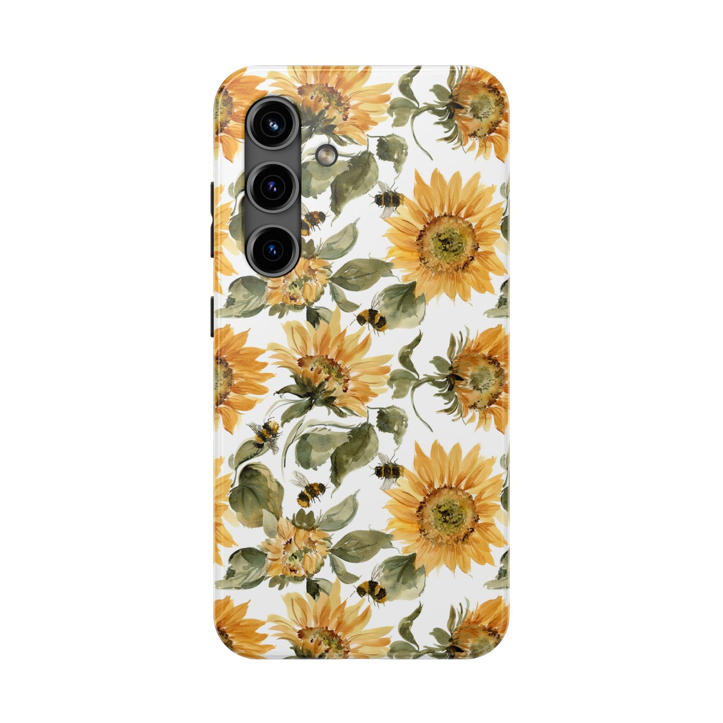 Sunflowers and Bees Phone Case