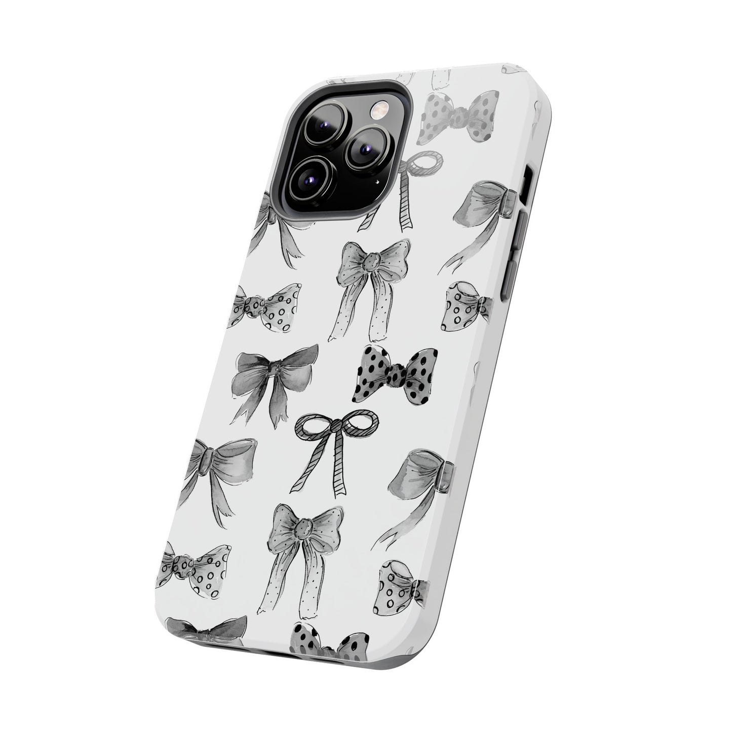 Black and White Bows Phone Case