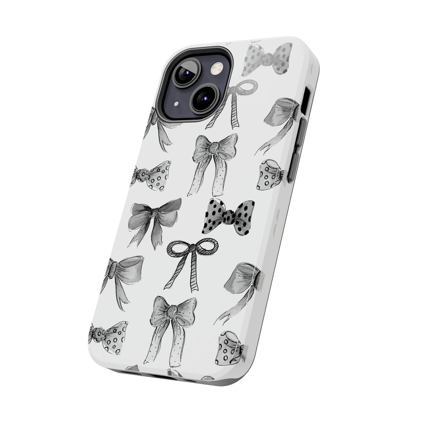 Black and White Bows Phone Case