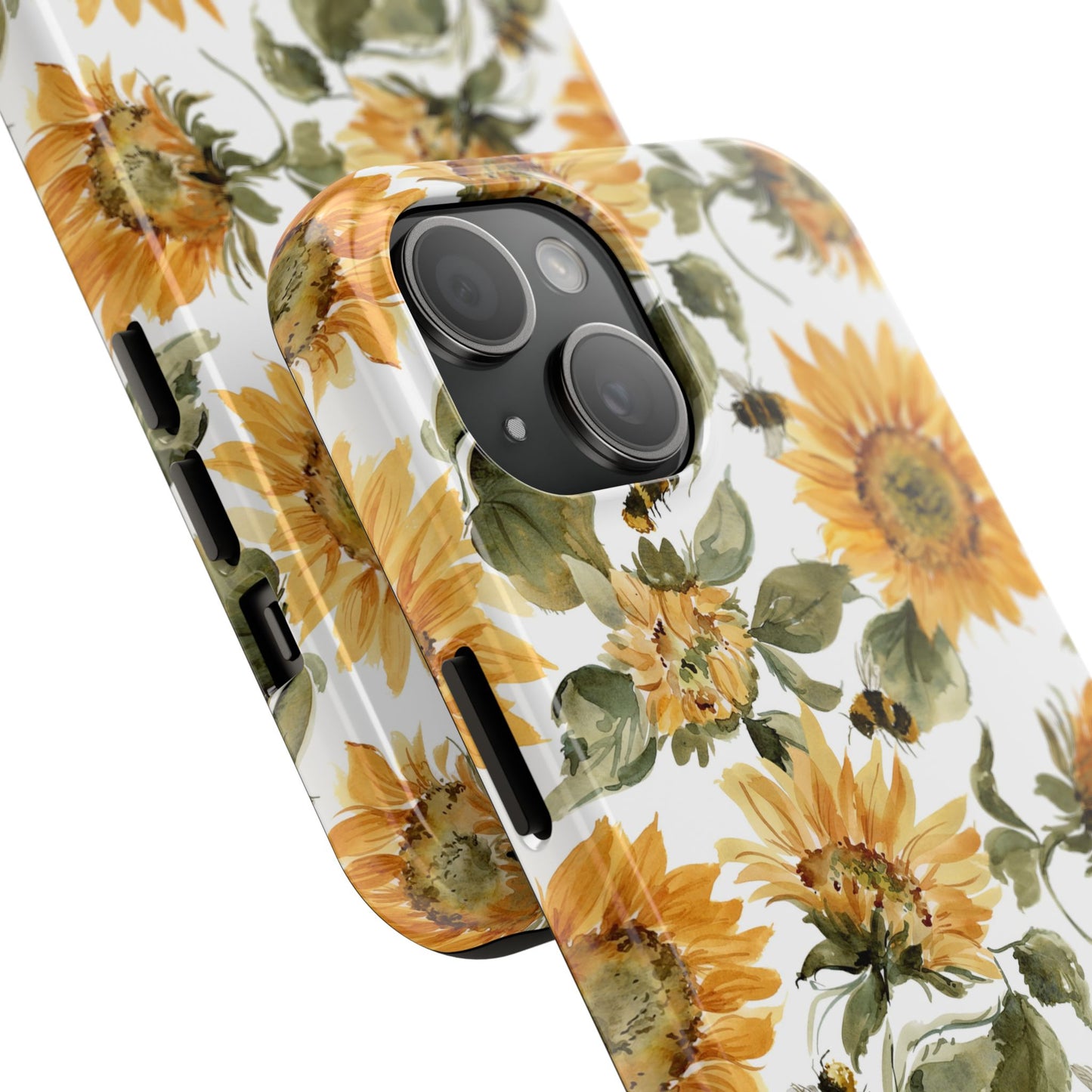 Sunflowers and Bees Phone Case