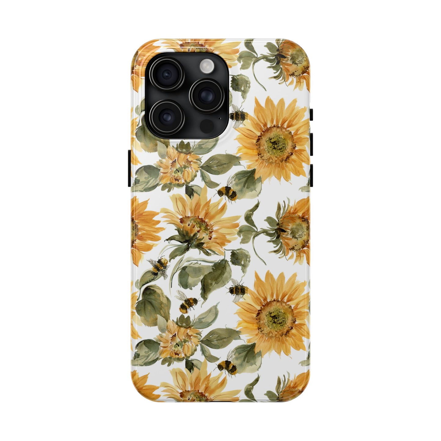 Sunflowers and Bees Phone Case