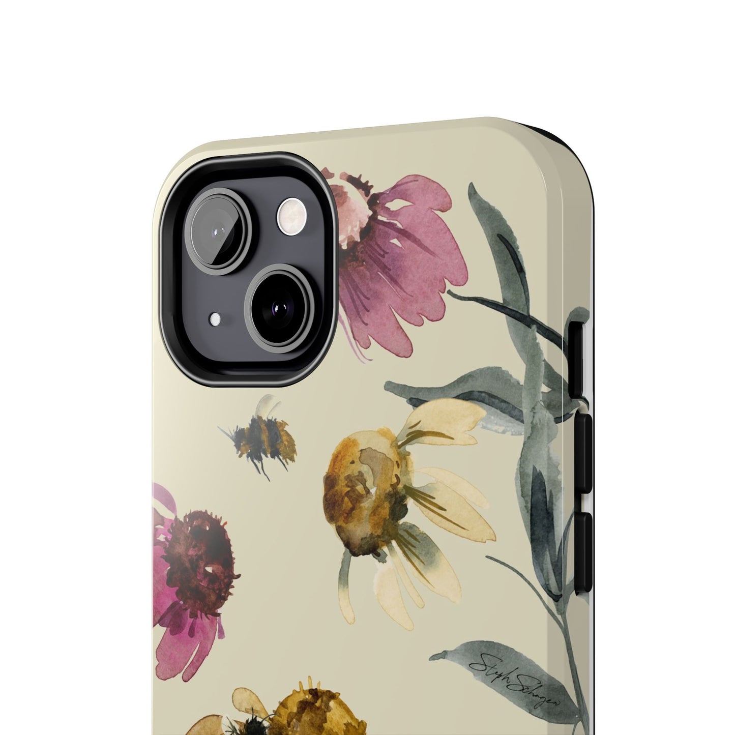 Bumblebee Echinacea Phone Case