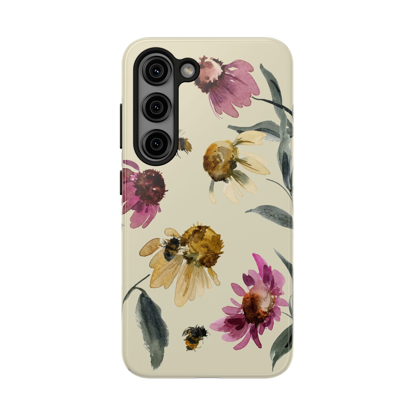 Bumblebee Echinacea Phone Case