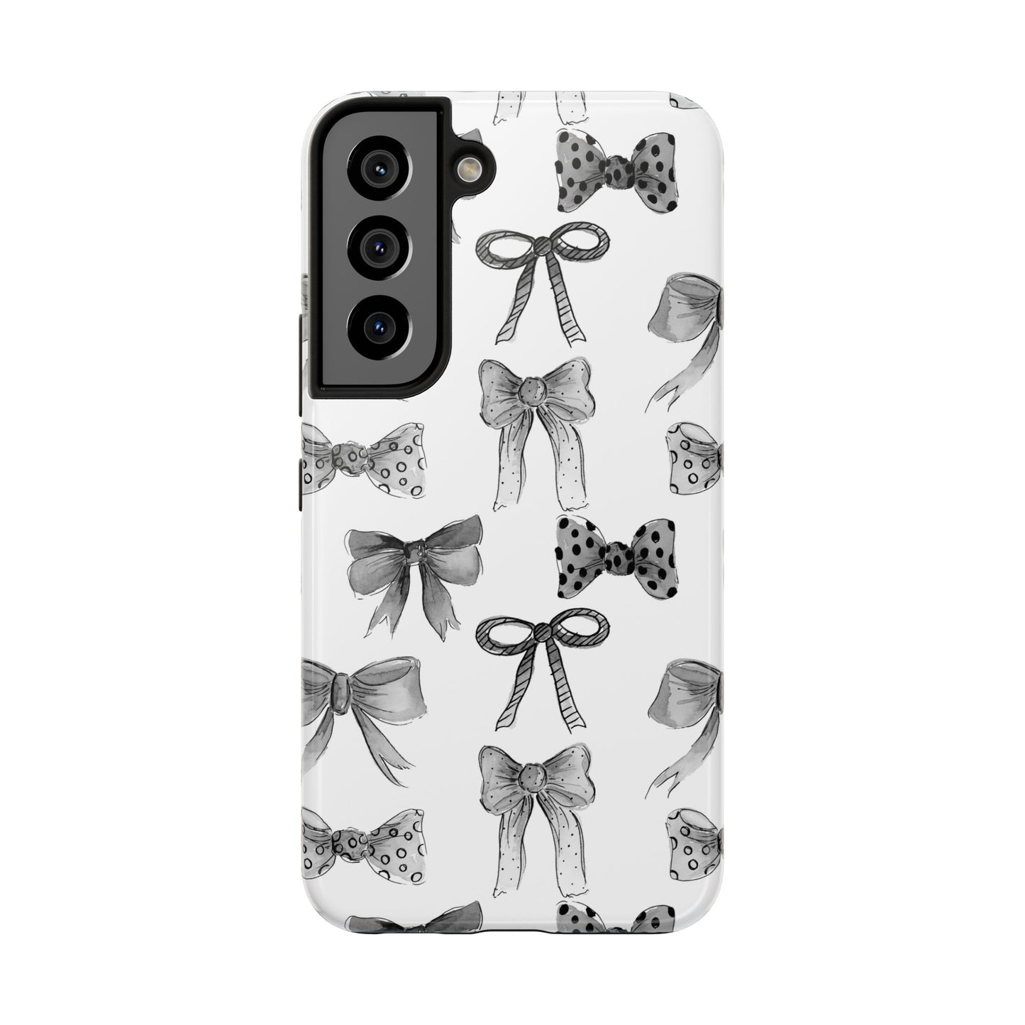 Black and White Bows Phone Case