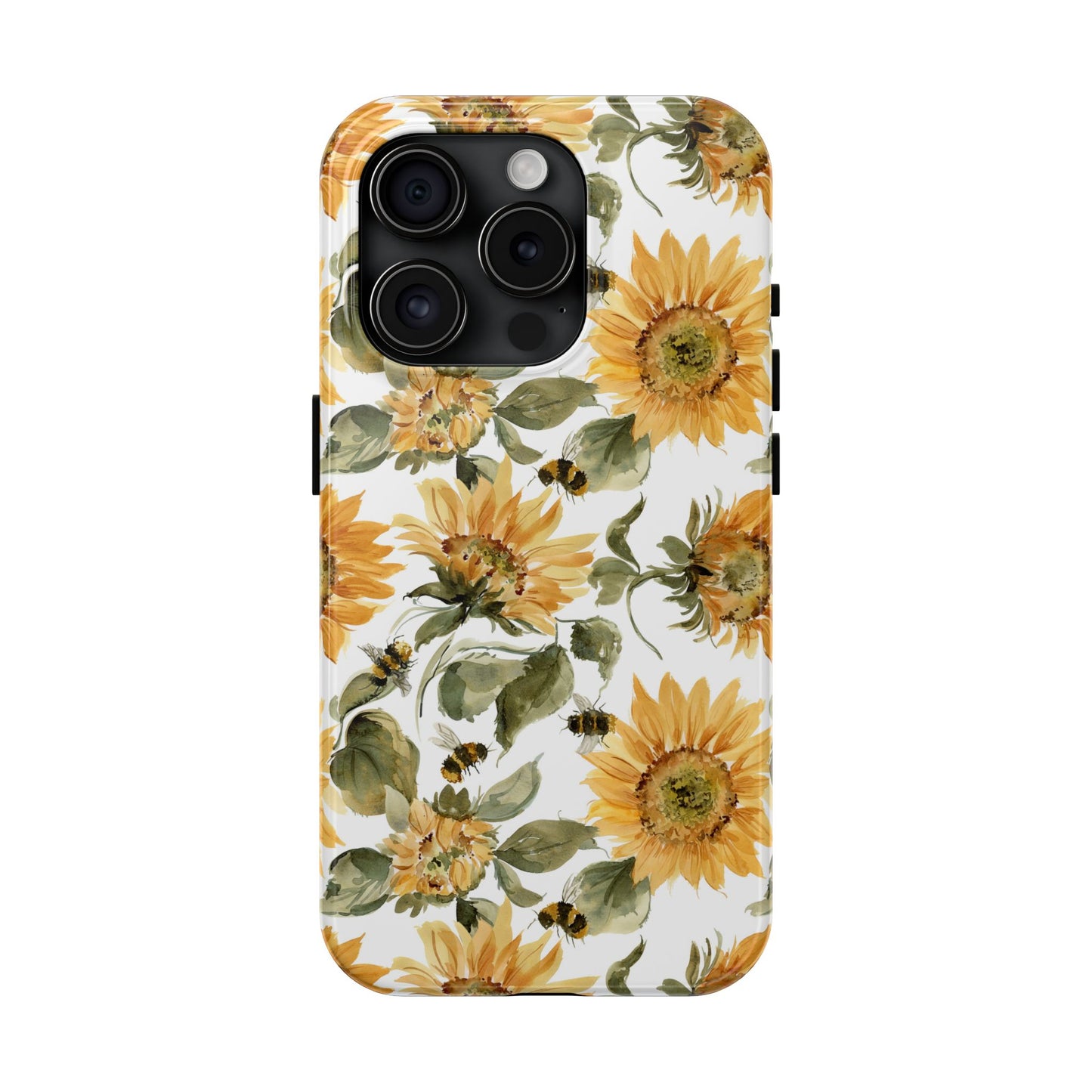 Sunflowers and Bees Phone Case