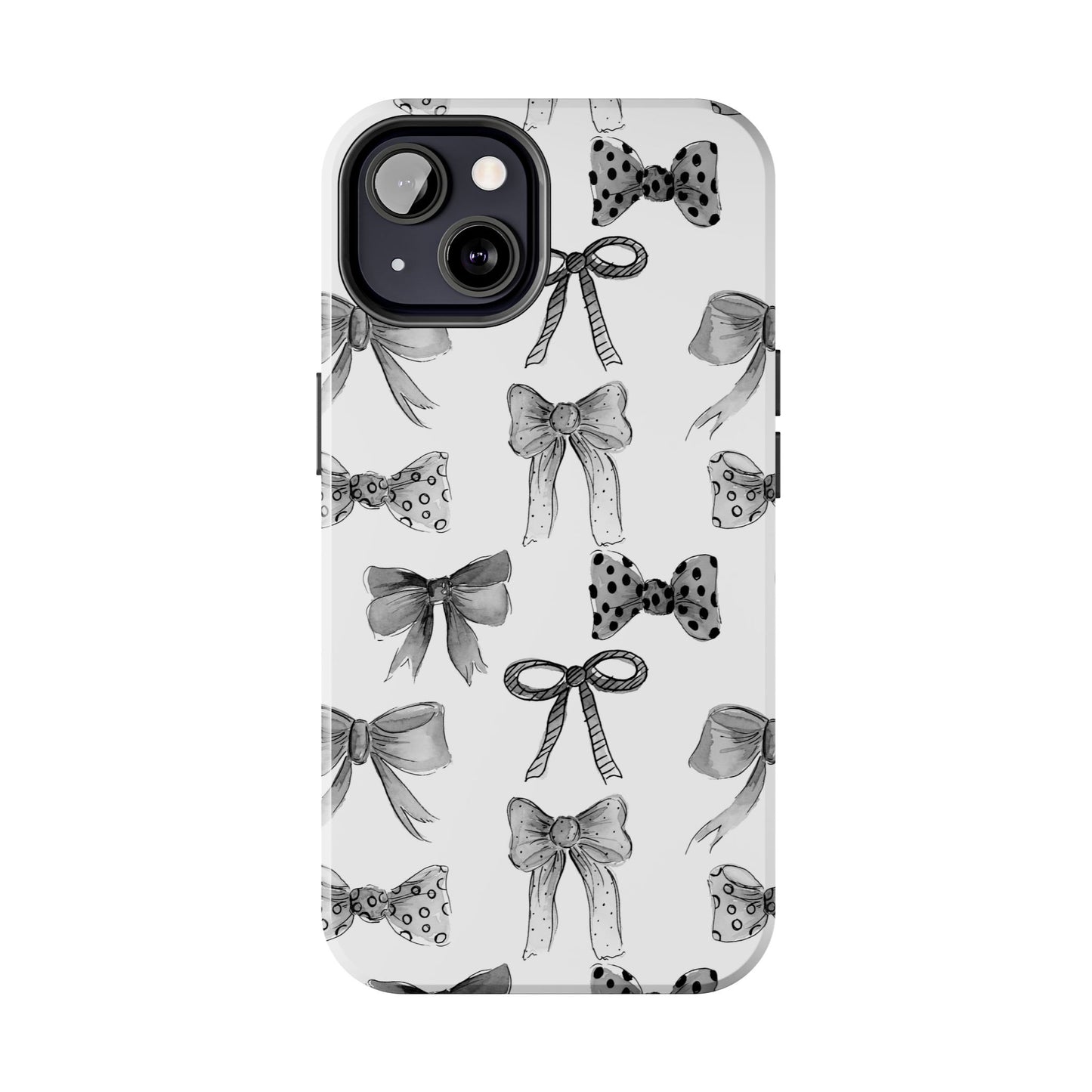 Black and White Bows Phone Case