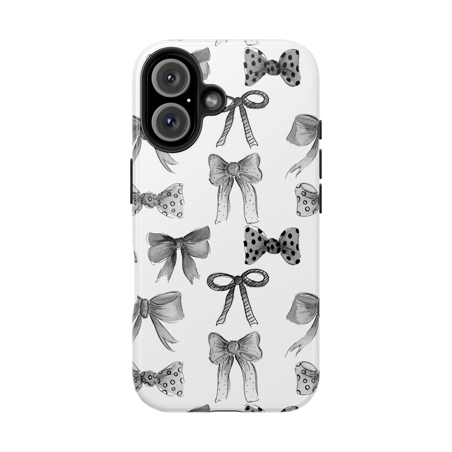 Black and White Bows Phone Case