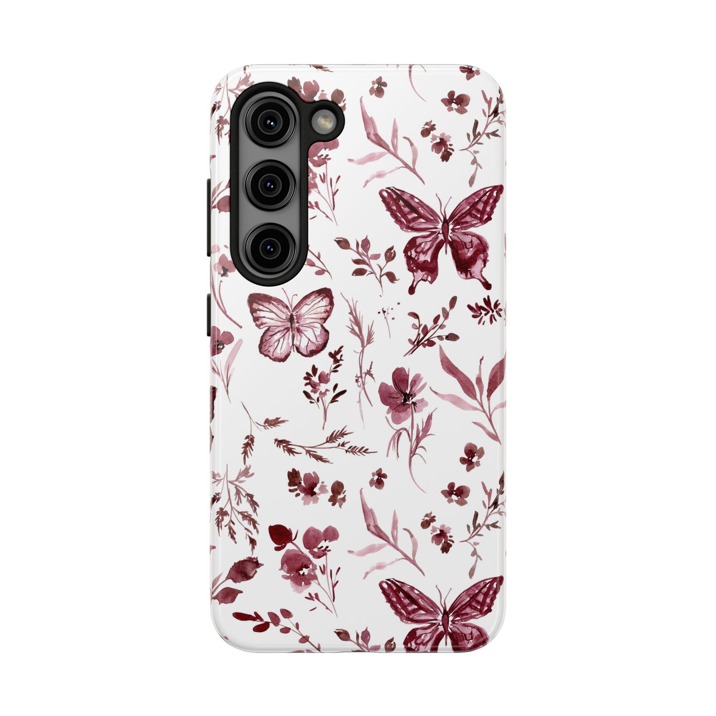 Monochrome Butterfly Phone Case