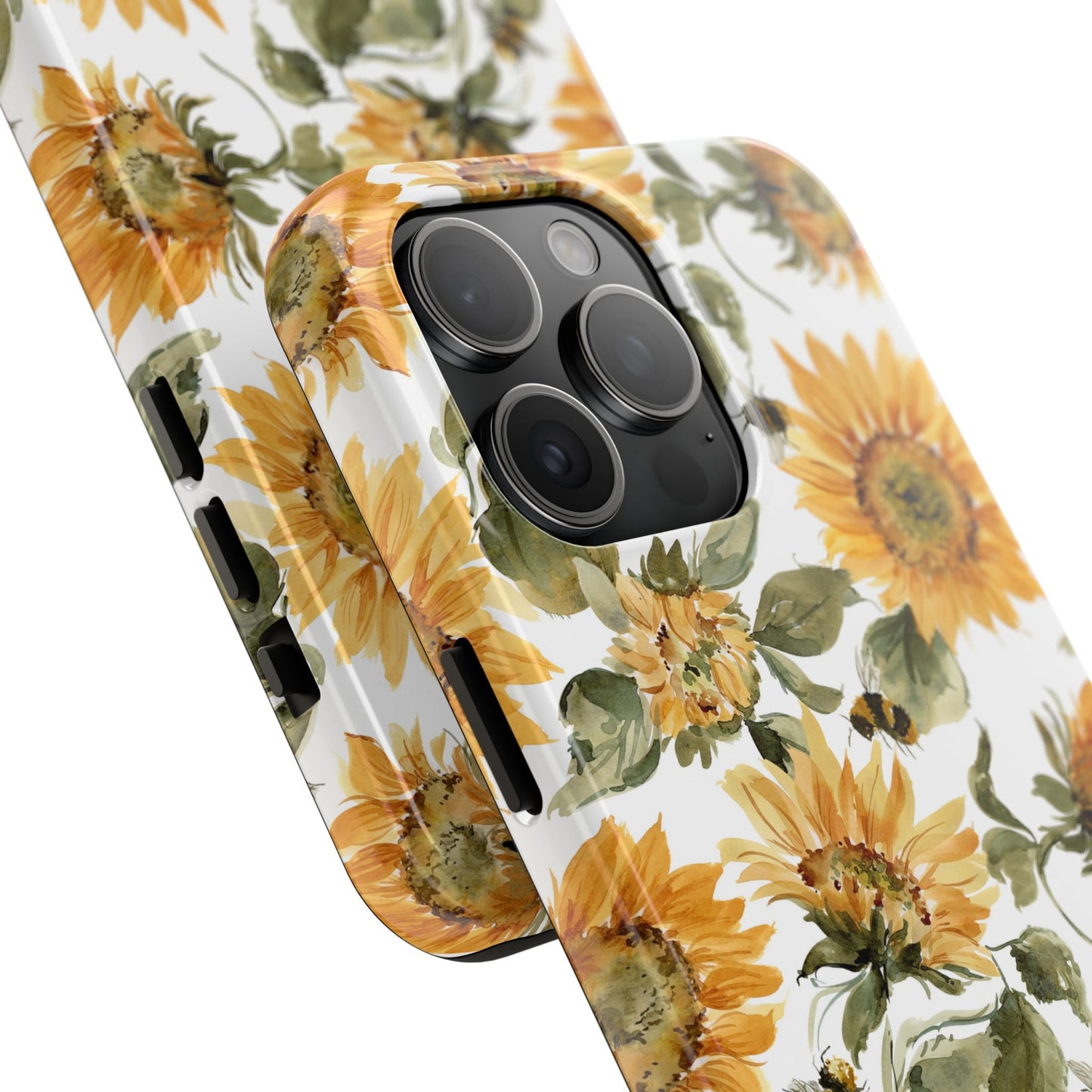 Sunflowers and Bees Phone Case