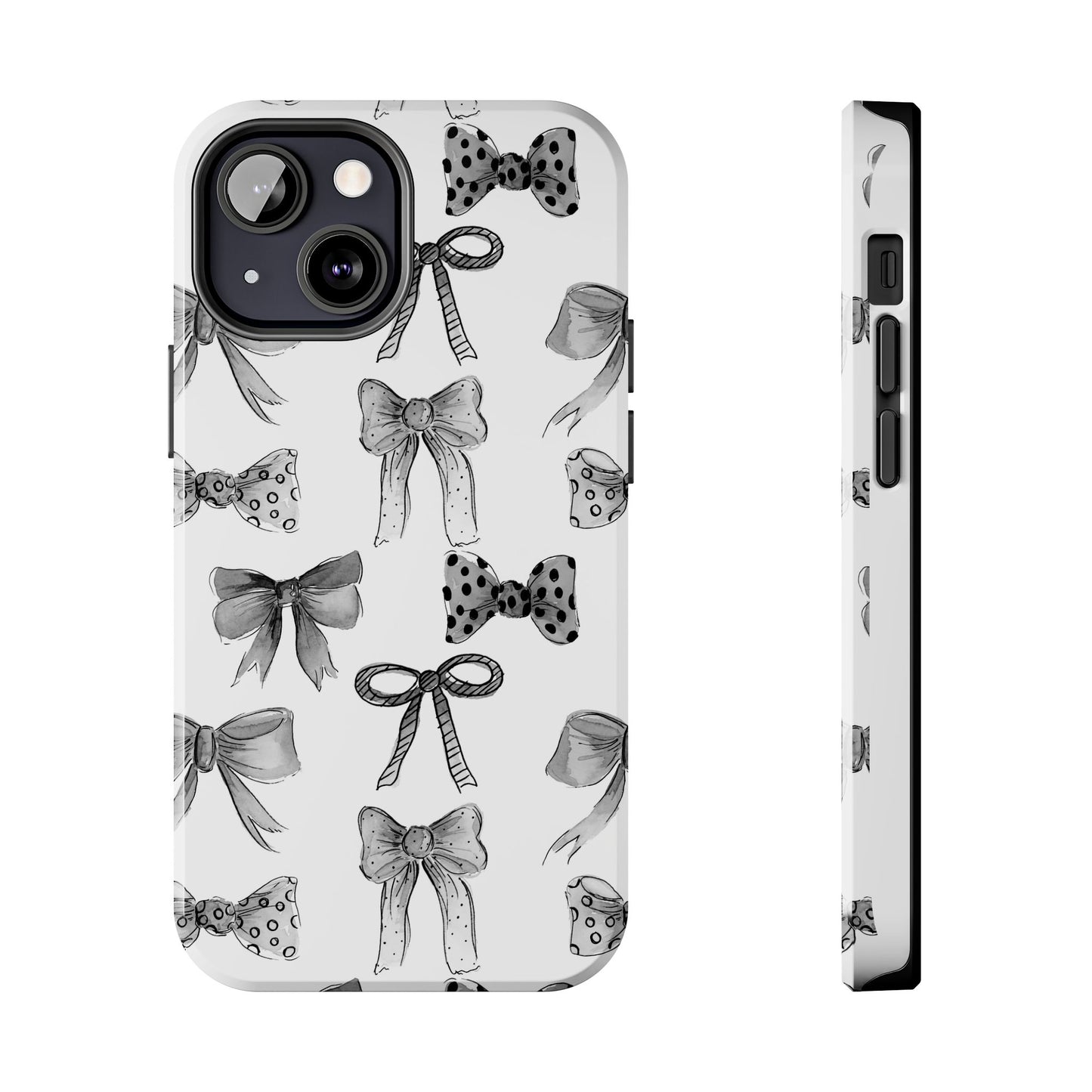 Black and White Bows Phone Case