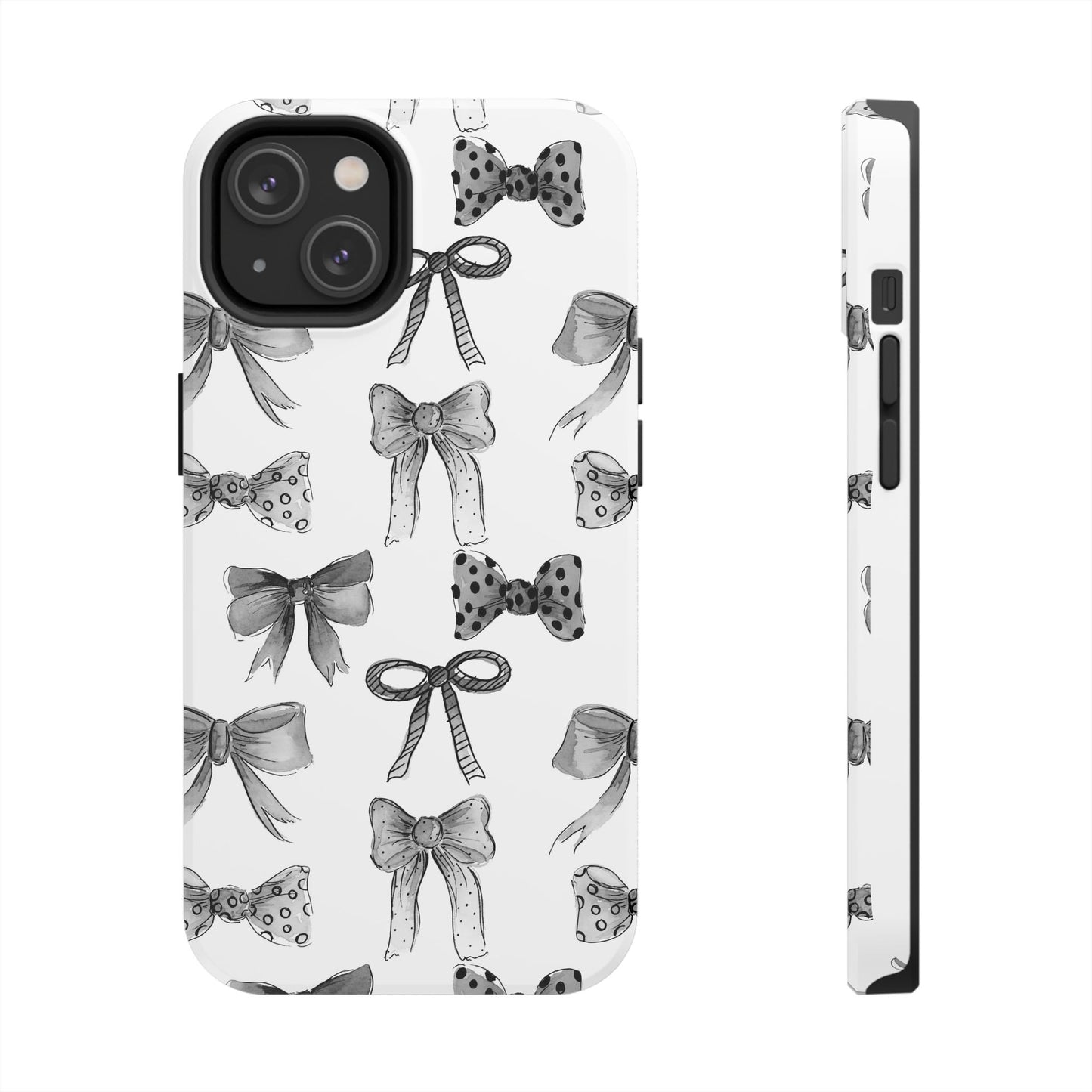 Black and White Bows Phone Case