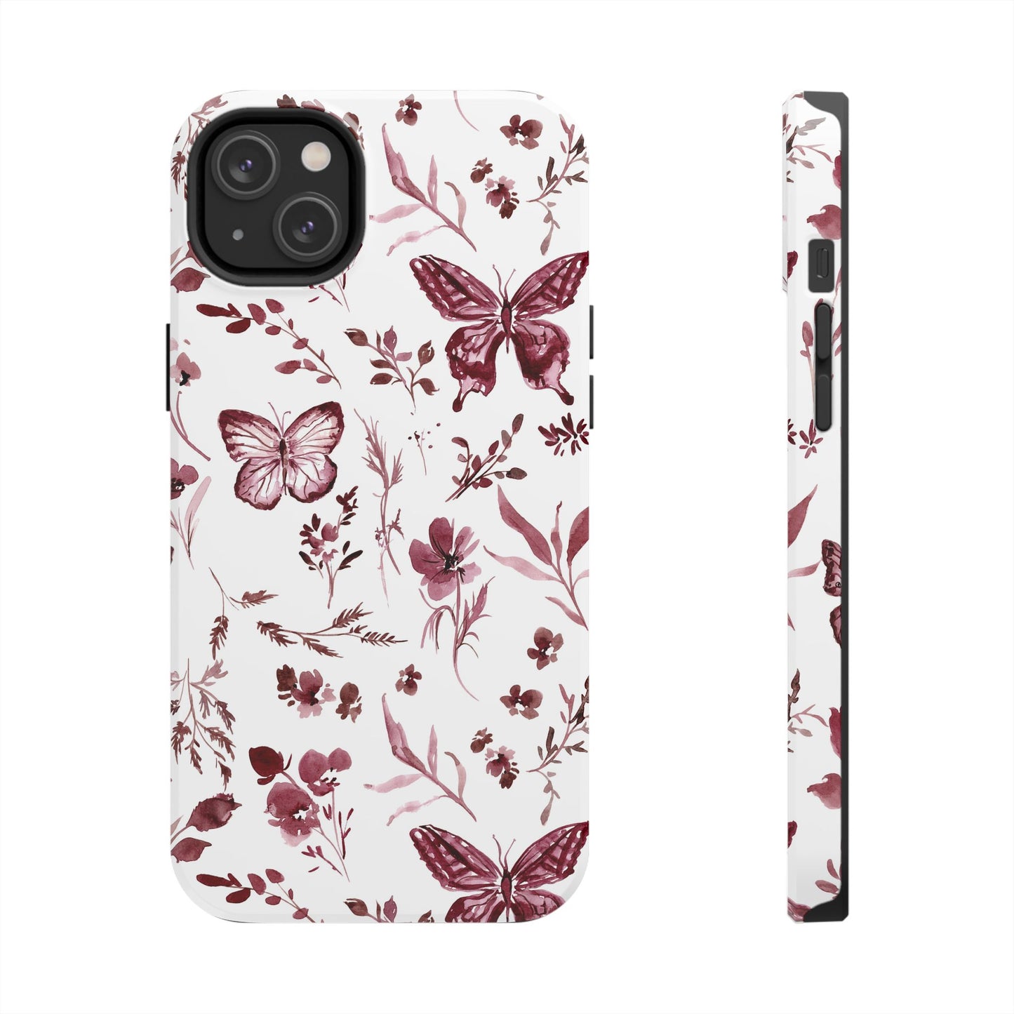 Monochrome Butterfly Phone Case