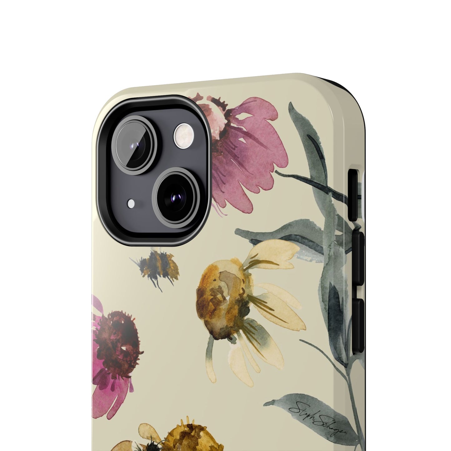 Bumblebee Echinacea Phone Case