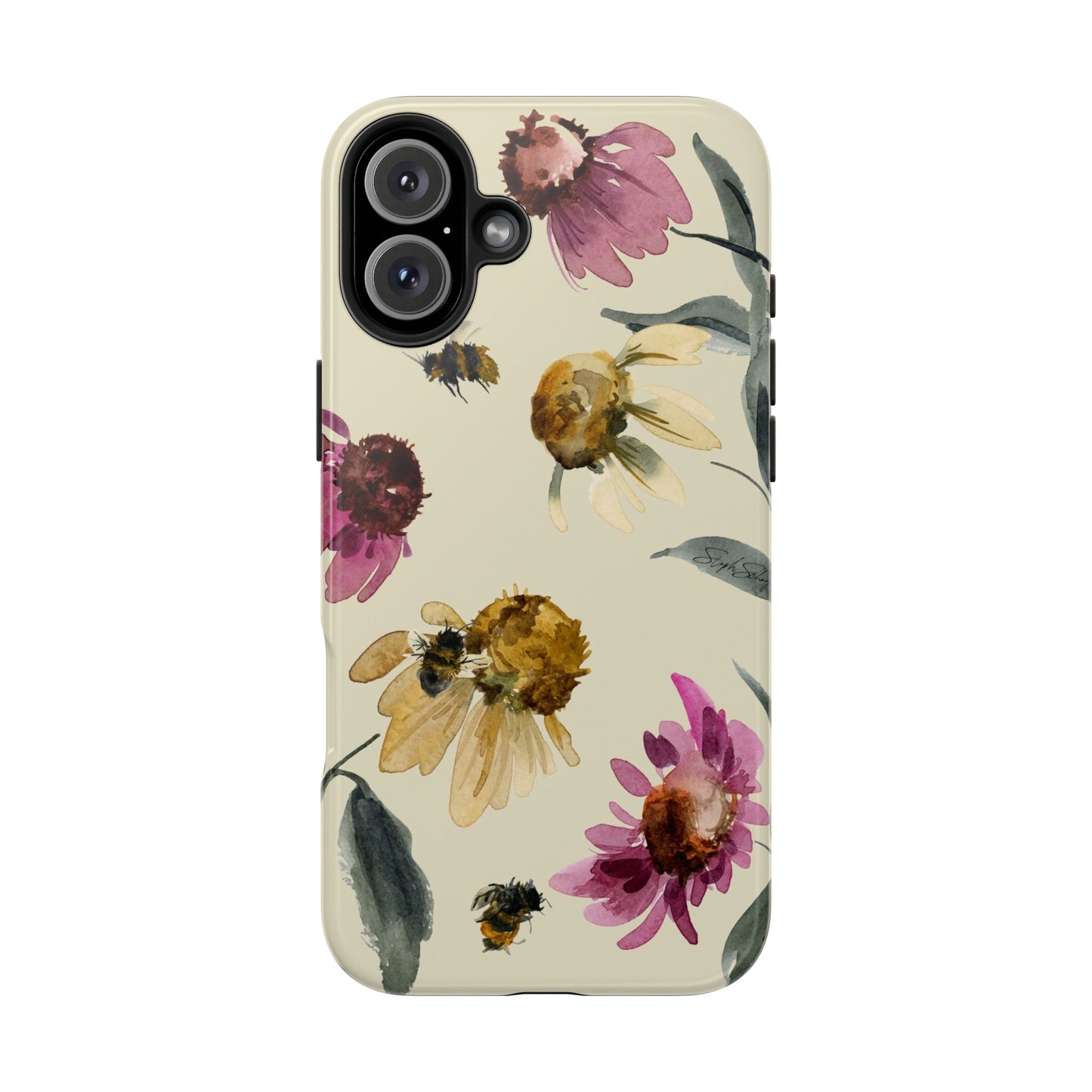 Bumblebee Echinacea Phone Case