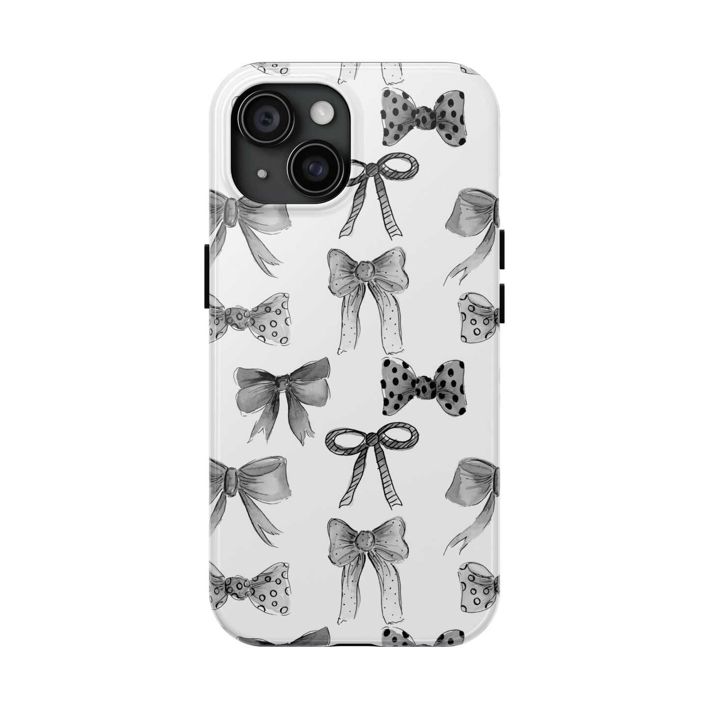 Black and White Bows Phone Case