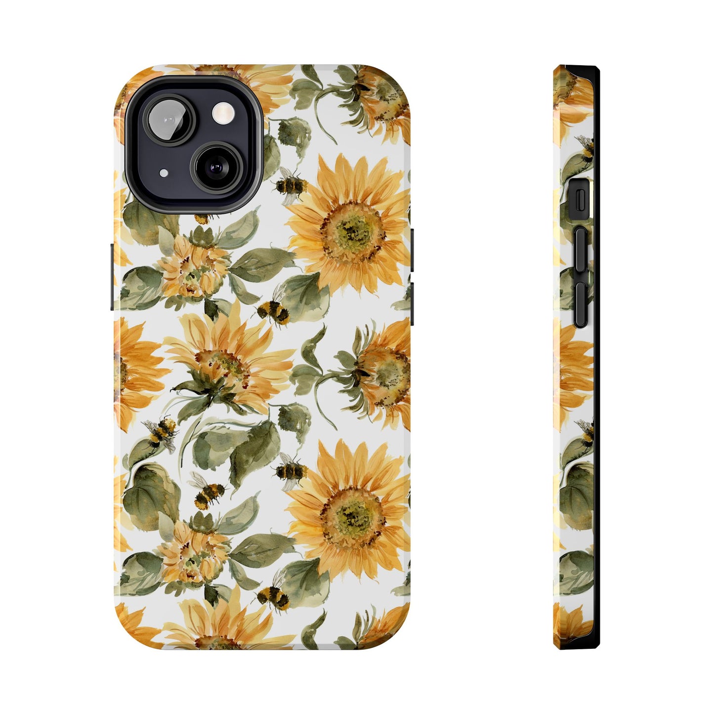 Sunflowers and Bees Phone Case