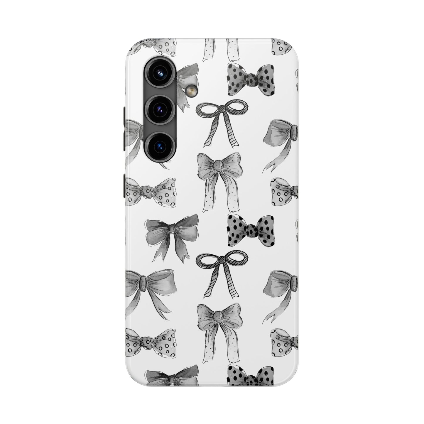 Black and White Bows Phone Case