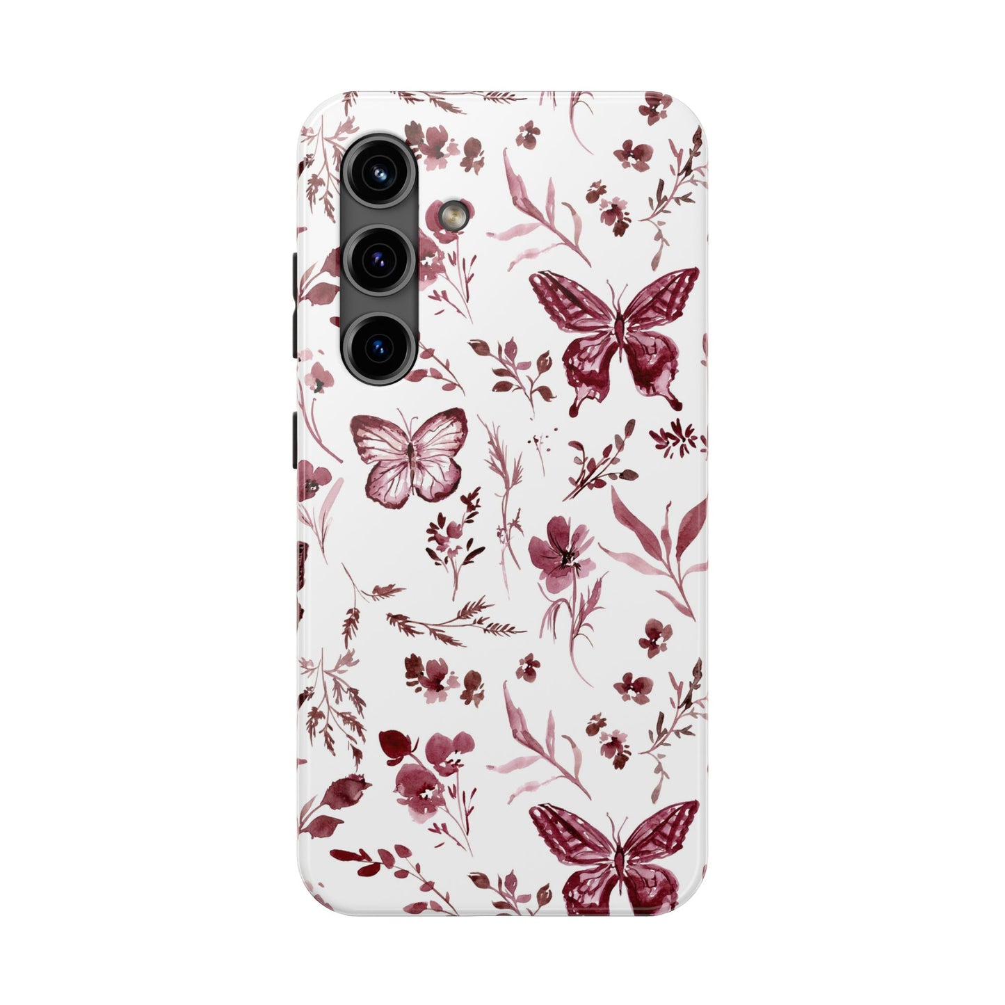 Monochrome Butterfly Phone Case