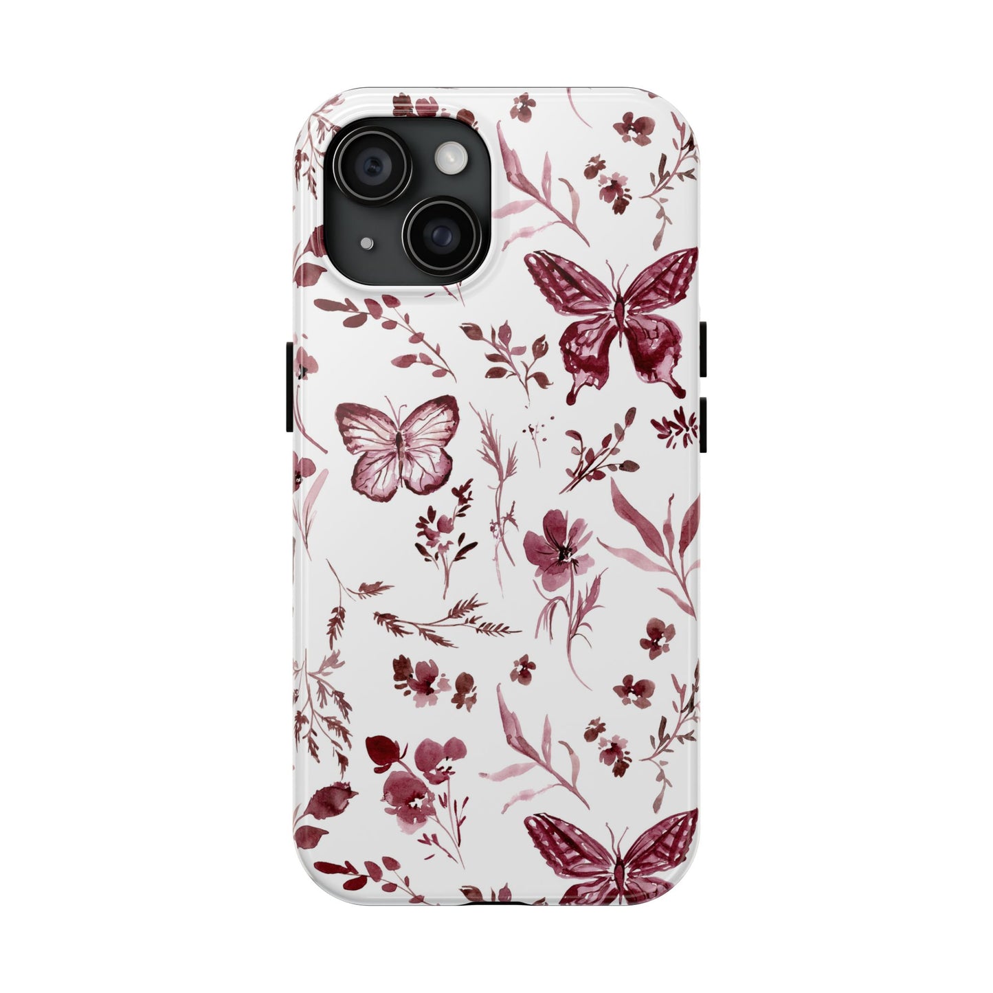 Monochrome Butterfly Phone Case