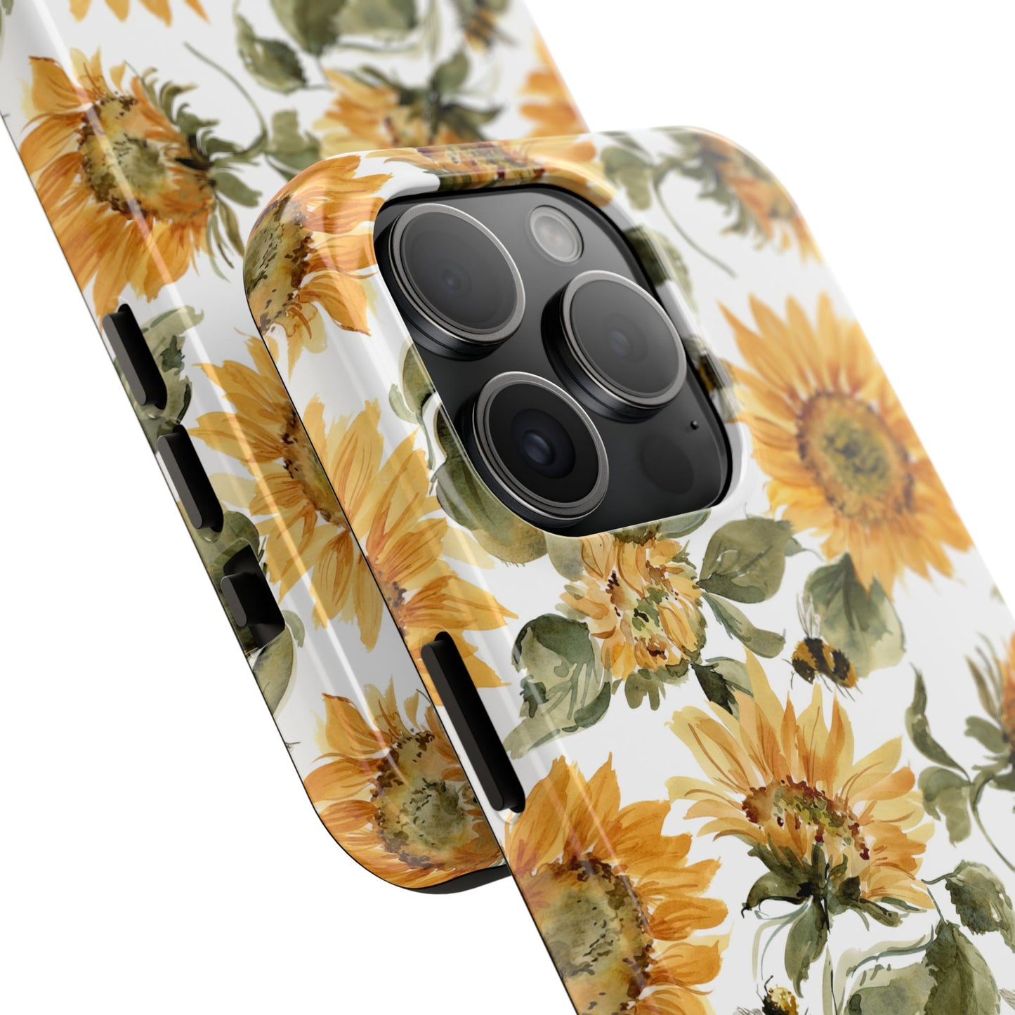 Sunflowers and Bees Phone Case