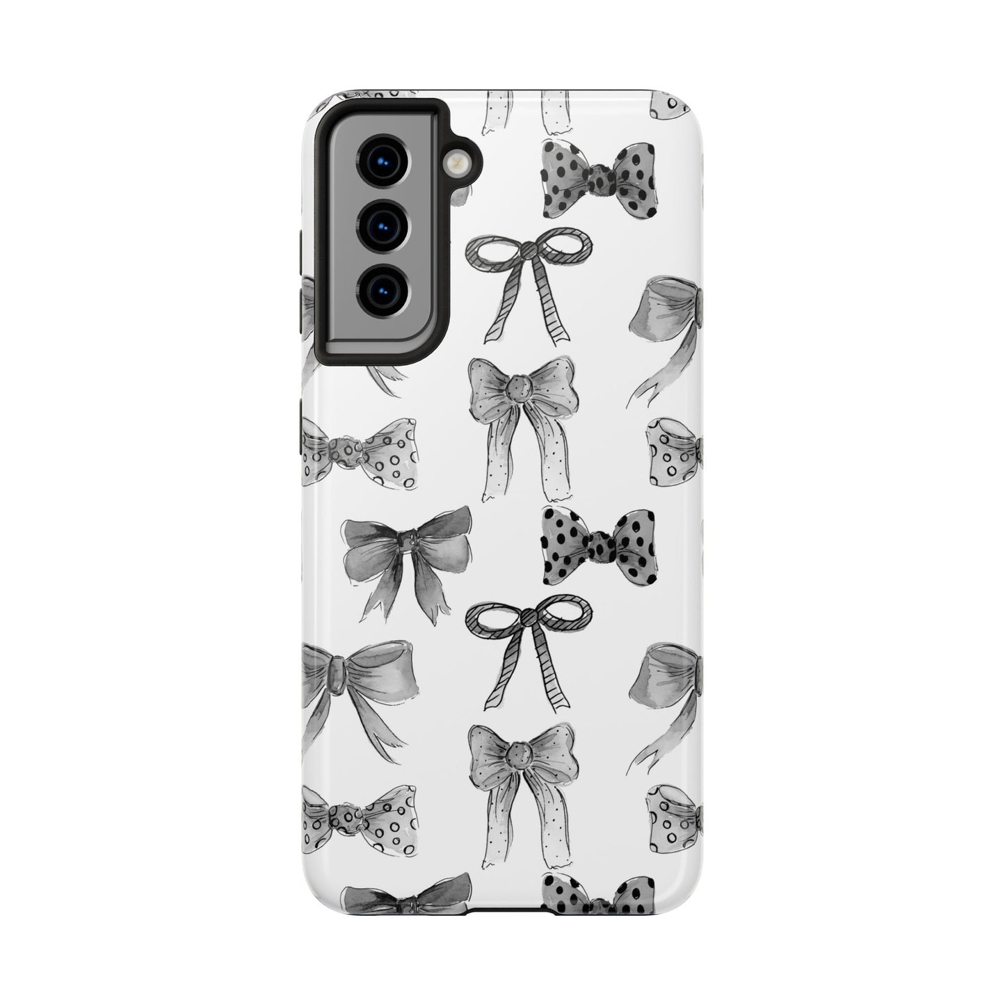 Black and White Bows Phone Case