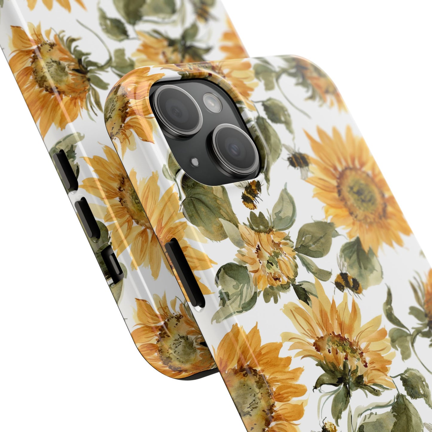 Sunflowers and Bees Phone Case